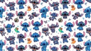 Lucid Origin generate a beautiful stitch cartoon wallpaper for 3