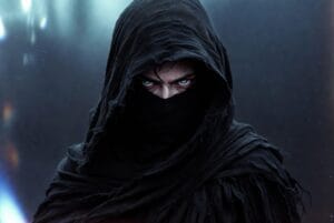 Black soul character β textured armor pose