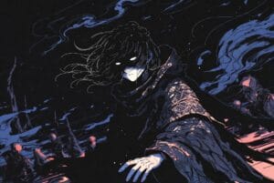 black soul character mask warrior