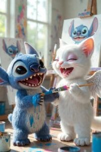 stitch and angle painting moments mobile wallpaper