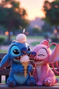 stitch and angel beautifull moments