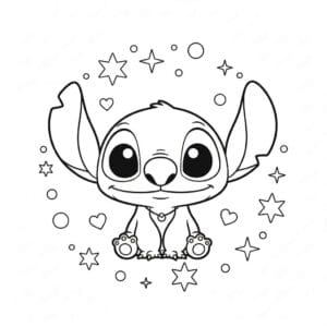 stitch coloring pages 10