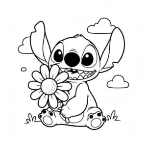 stitch coloring pages 12