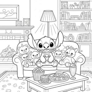 stitch coloring pages 3
