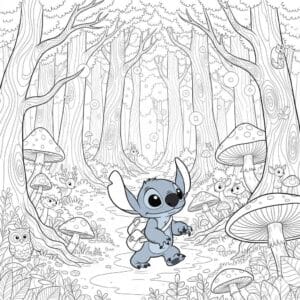 stitch coloring pages 6