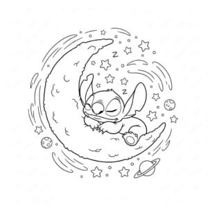 stitch coloring pages 7