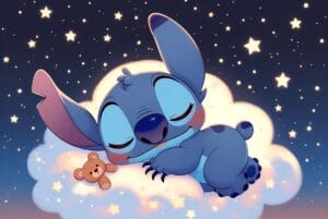stitch sleeping 1