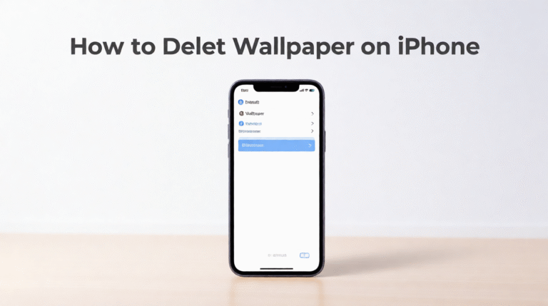 Delete Wallpaper on iPhone