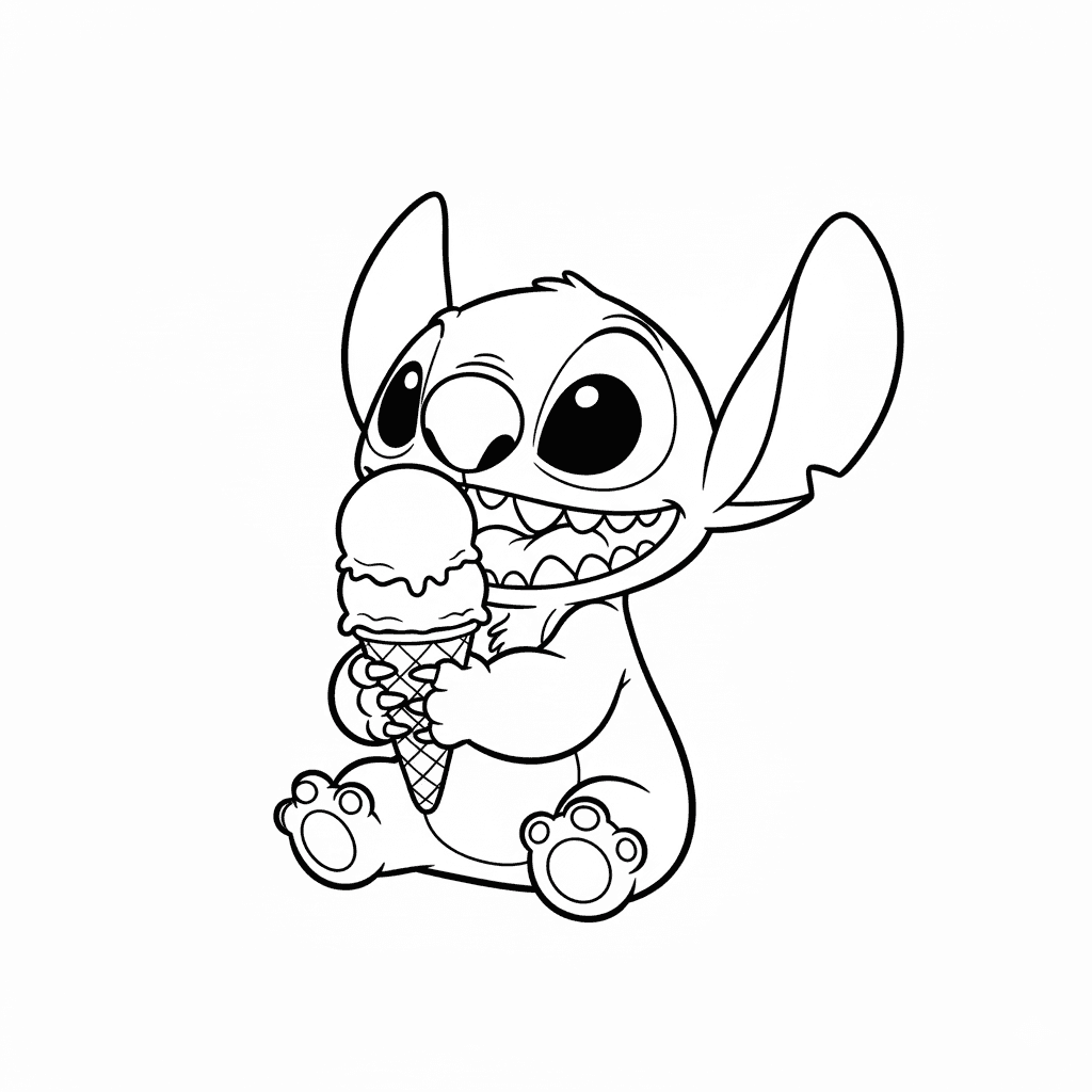 Stitch with Ice Cream