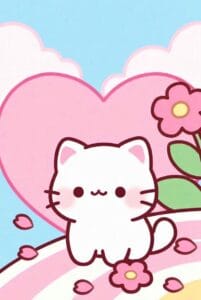 kawaii cat cute wallpaper