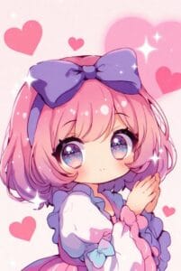 kawaii cute wallpaper cute girl