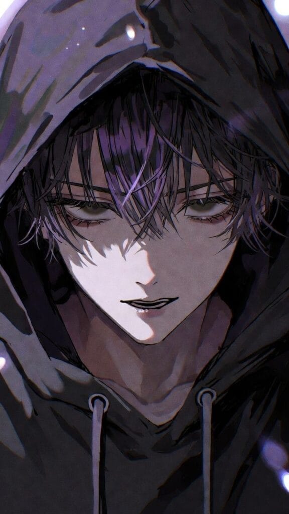 Anime Boy Moody Hoodie Wallpaper