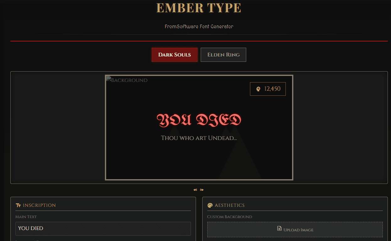 Dark Souls Text Editor Tool Input Screen