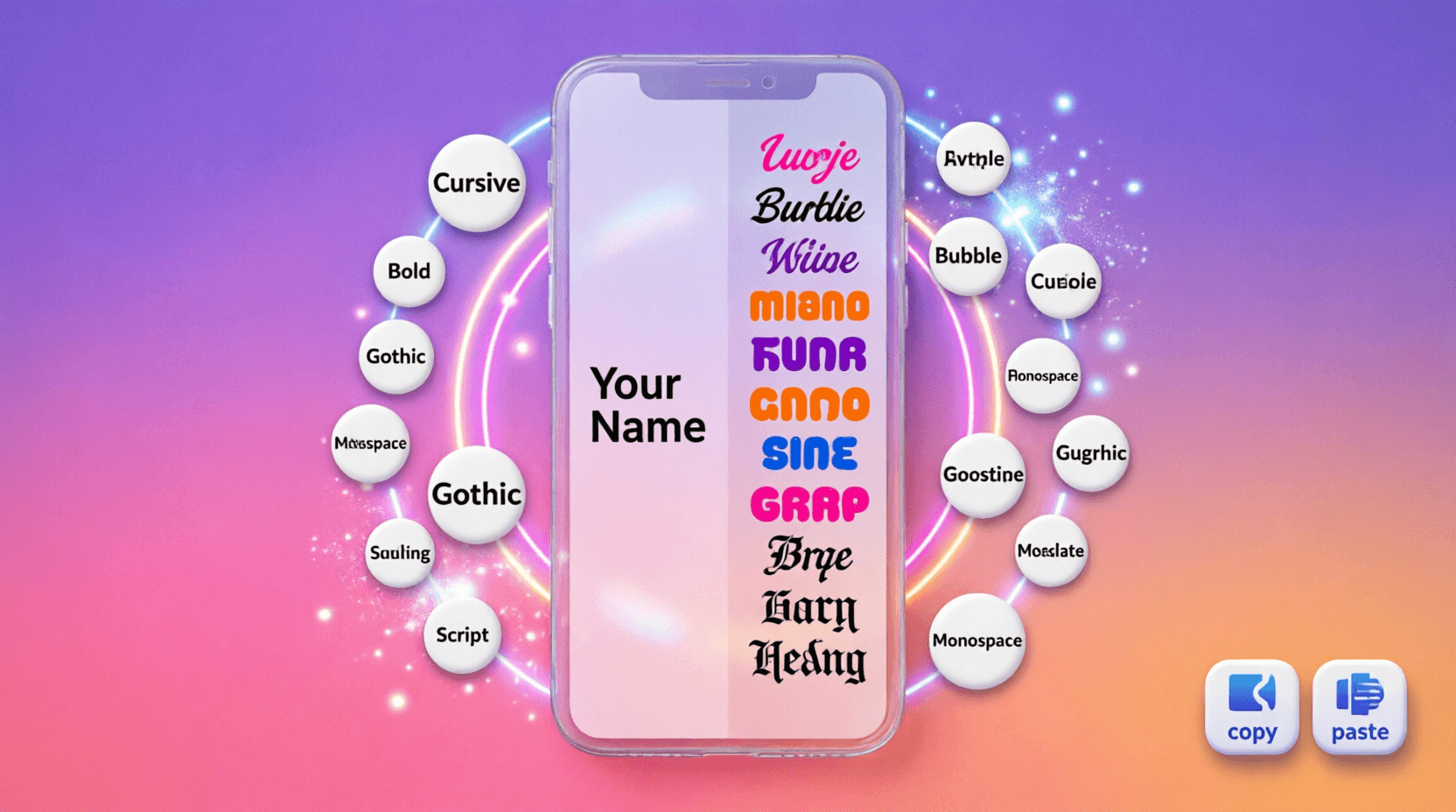 Instagram Font Generator tool interface