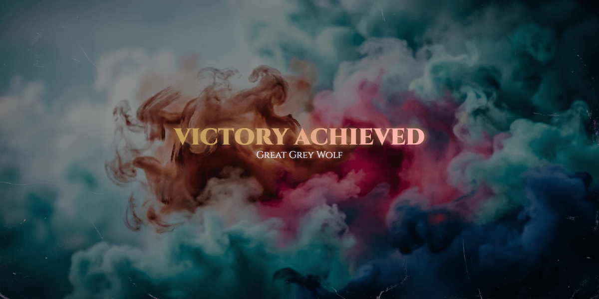 Victory achieved example