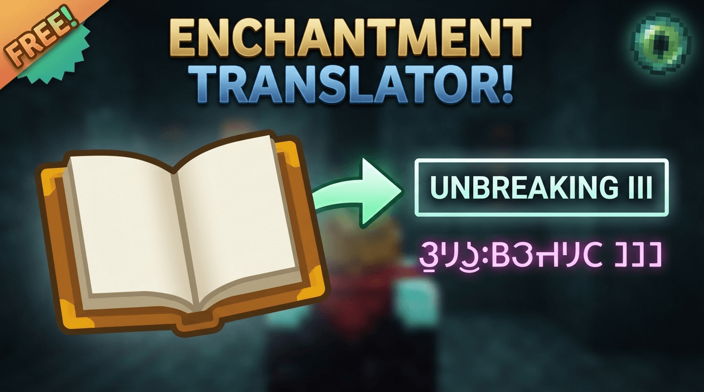Minecraft enchanting table translator